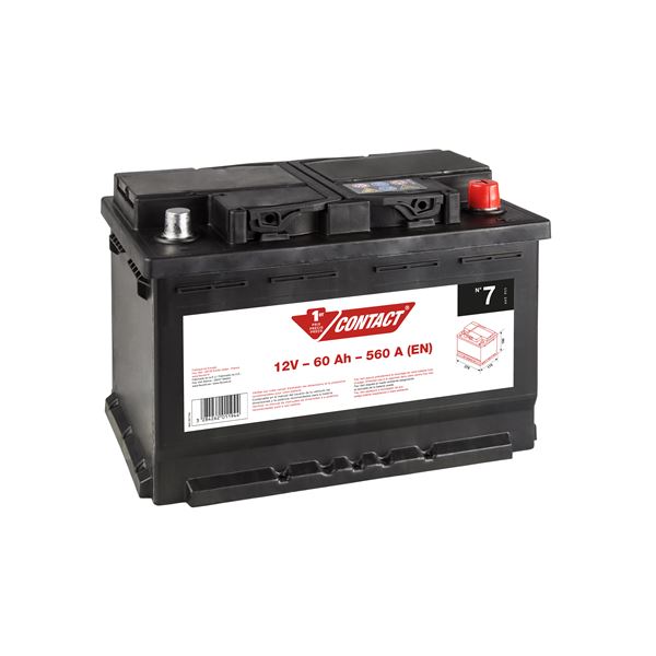 Batterie voiture Contact n°7 - 60Ah / 560A - 12V